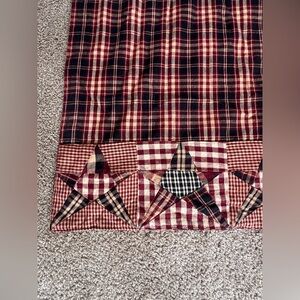 The Country House Collection Primitive Shower‎ Curtain Cotton Stars F5